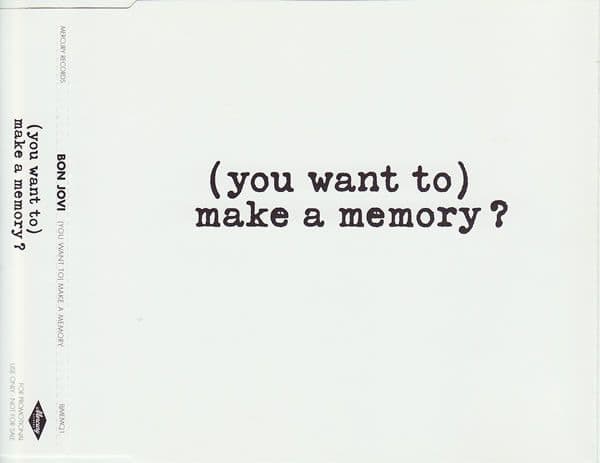 Bon Jovi – (You Want To) Make A Memory (CD Single usado VG+) - Miniatura 1 en LEMM DJ Store