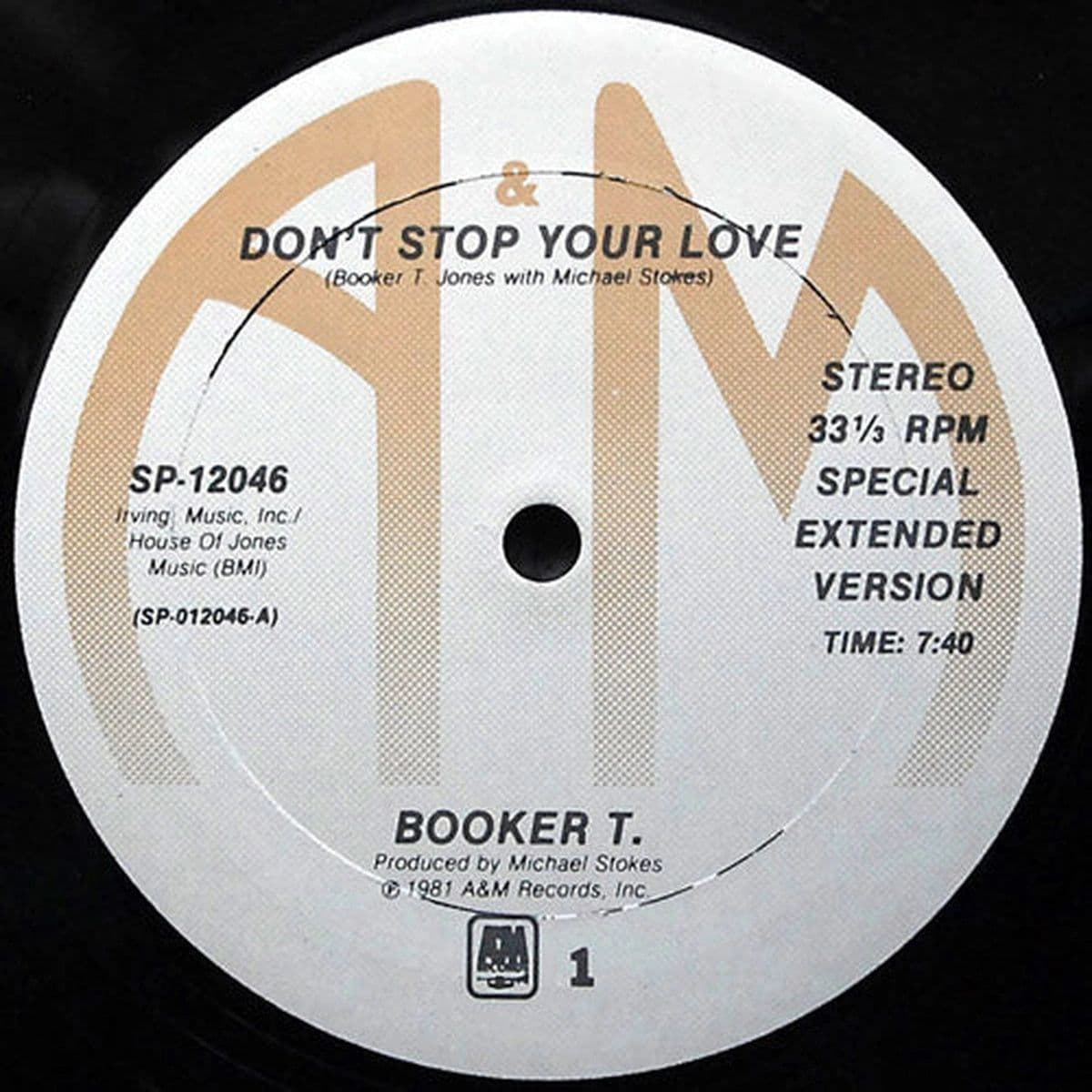 Booker T. – Don't Stop Your Love (Vinilo usado) (VG+) - Miniatura 1 en LEMM DJ Store