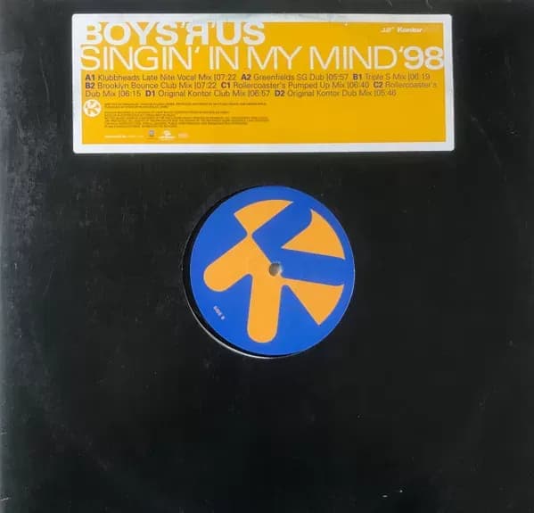 Boys-R-Us - Singin' In My Mind '98 (Vinilo usado VG+) - Miniatura 1 en LEMM DJ Store