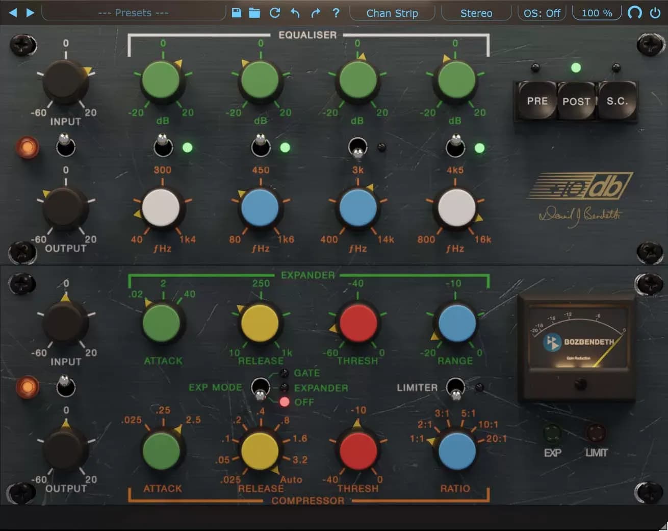 BOZ Digital Labs +10dB Channel Strip – Channel Strip Analógico de David Bendeth (Descarga Digital) - Miniatura 1 en LEMM DJ Store