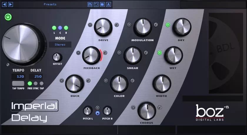 BOZ Digital Labs Imperial Delay – Delay de Doble Capa con Multiefectos (Descarga Digital) - Miniatura 1 en LEMM DJ Store