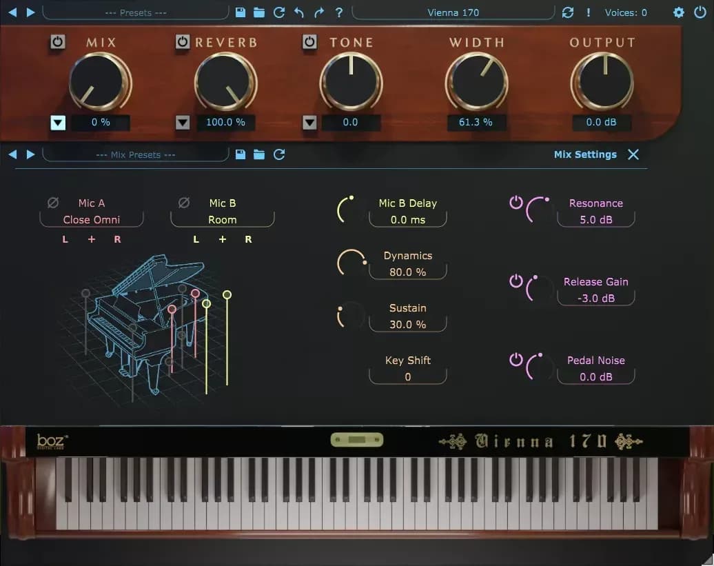 BOZ Digital Labs Vienna 170 Pro – Piano de Media Cola Virtual Sampleado (Descarga Digital) - Miniatura 1 en LEMM DJ Store