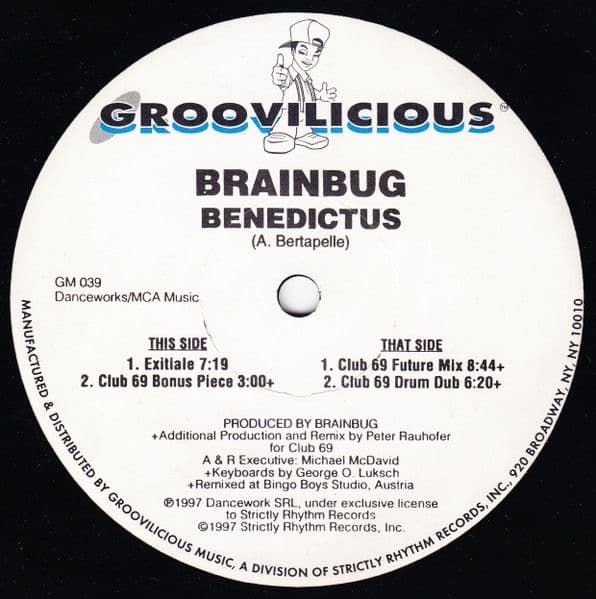 Brainbug – Benedictus (Vinilo usado VG+) - Miniatura 1 en LEMM DJ Store
