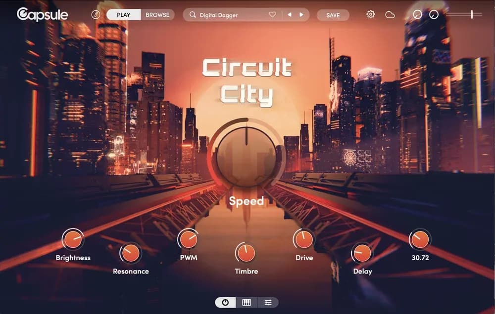 Capsule Audio Circuit City – Instrumento Virtual de Sintetizadores Cyberpunk (Descarga Digital) - Miniatura 1 en LEMM DJ Store