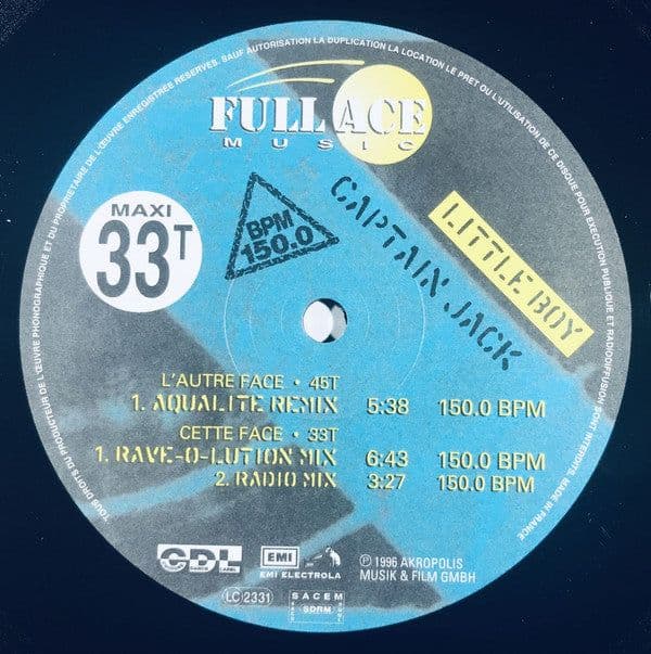 Captain Jack – Little Boy (Remixes) (Vinilo usado VG+) - Miniatura 1 en LEMM DJ Store