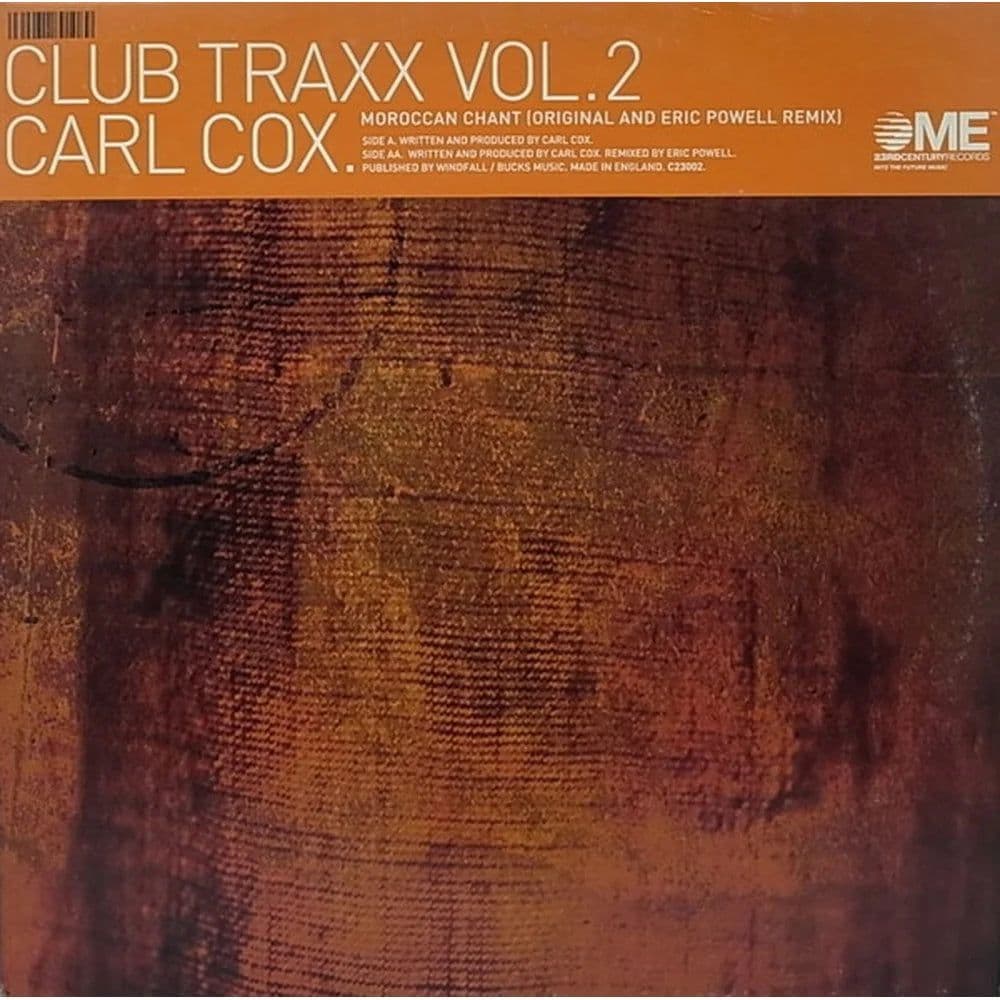 Carl Cox - Club Traxx Vol. 2 (12") (Vinilo usado VG+) - Miniatura 1 en LEMM DJ Store