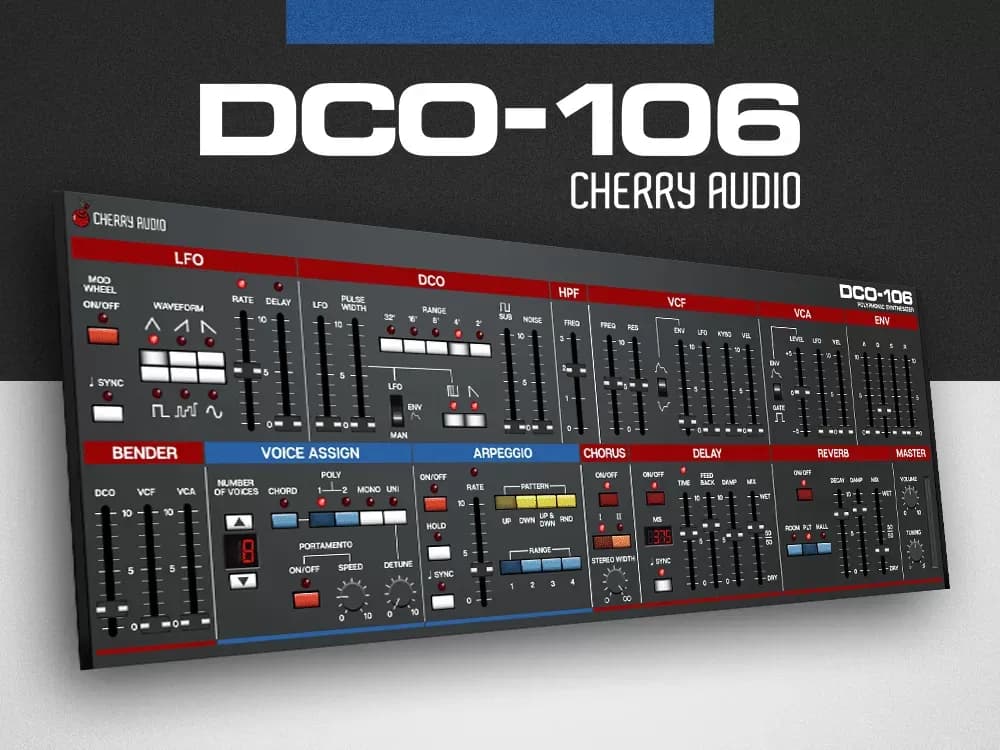 Cherry Audio DCO-106 – Sintetizador Polifónico Virtual (Descarga Digital) - Miniatura 1 en LEMM DJ Store
