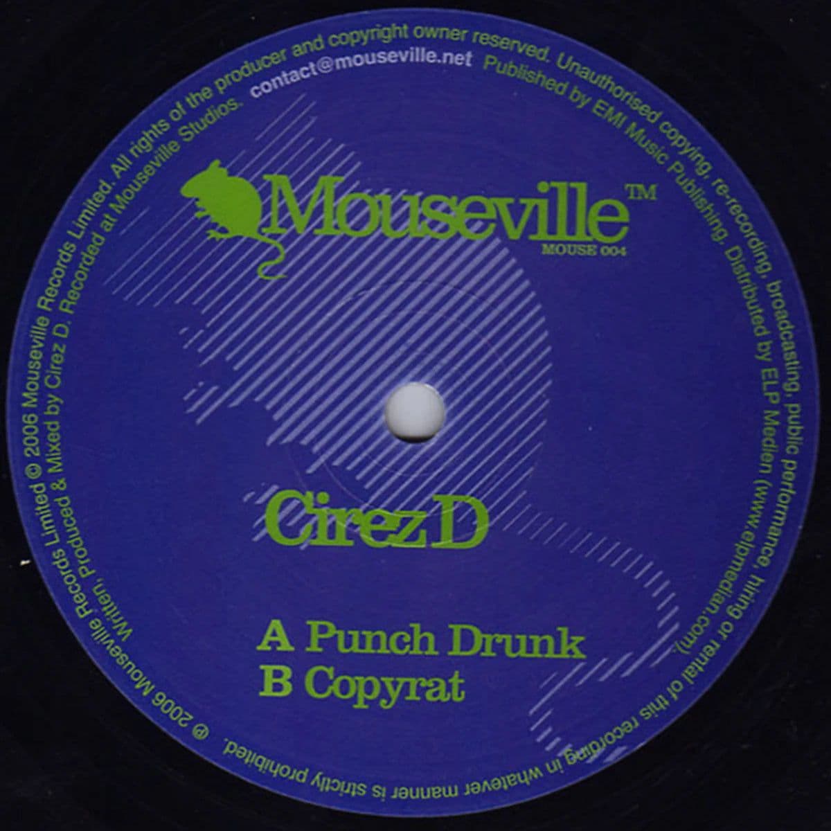 Cirez D – Punch Drunk / Copyrat (Vinilo usado) (VG+) Box 5B - Miniatura 1 en LEMM DJ Store