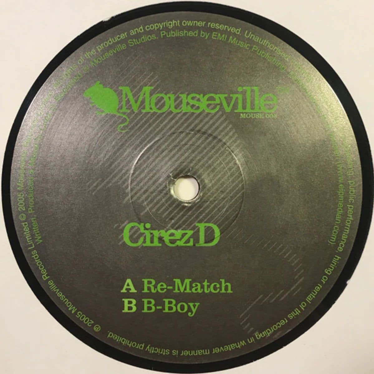 Cirez D – Re-Match (Vinilo usado) (VG+) Box 5B - Miniatura 1 en LEMM DJ Store