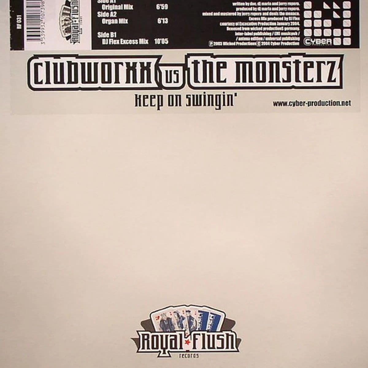 Clubworxx vs. The Monsterz – Keep On Swingin' (Vinilo usado) (VG+) Box 4 - Miniatura 1 en LEMM DJ Store