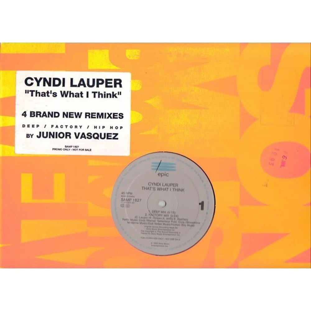 Cyndi Lauper – That's What I Think (Vinilo usado VG+) - Miniatura 1 en LEMM DJ Store