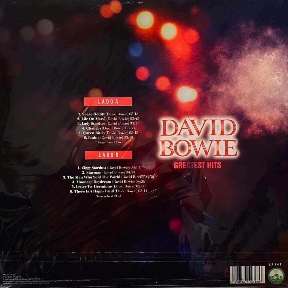 David Bowie - Greatest Hits (Vinilo LP nuevo) - Miniatura 2 en LEMM DJ Store