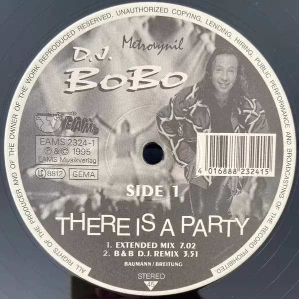 DJ BoBo - There Is A Party (Vinilo usado VG+) - Miniatura 1 en LEMM DJ Store