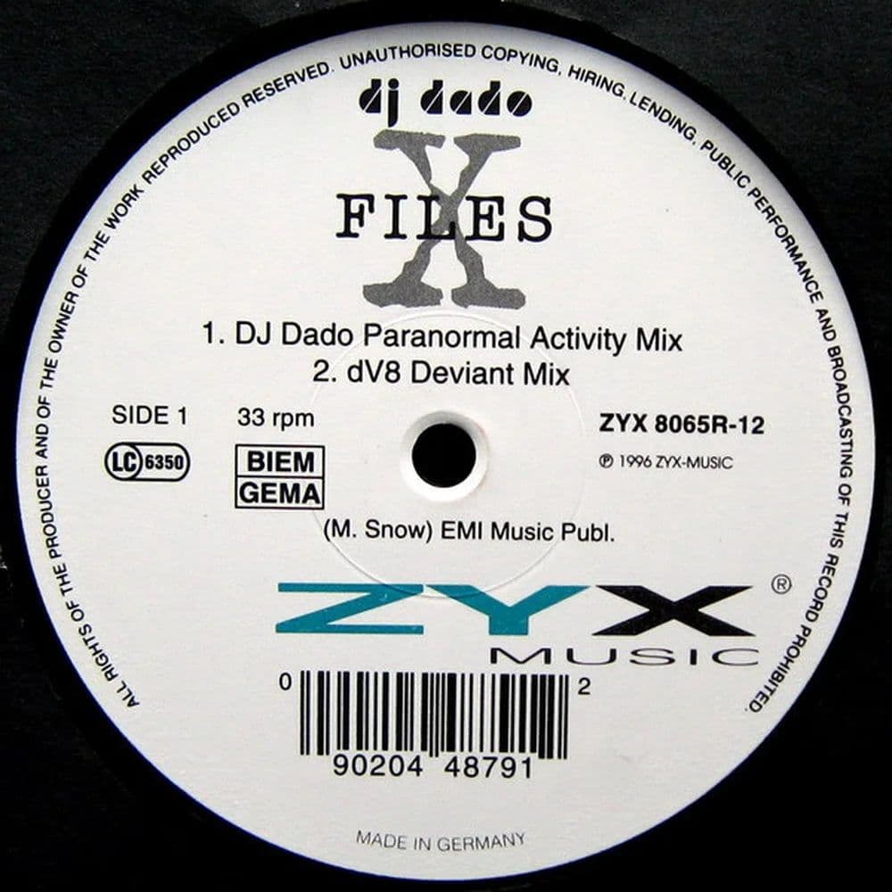 DJ Dado - X-Files (12") (Vinilo usado VG+) - Miniatura 1 en LEMM DJ Store