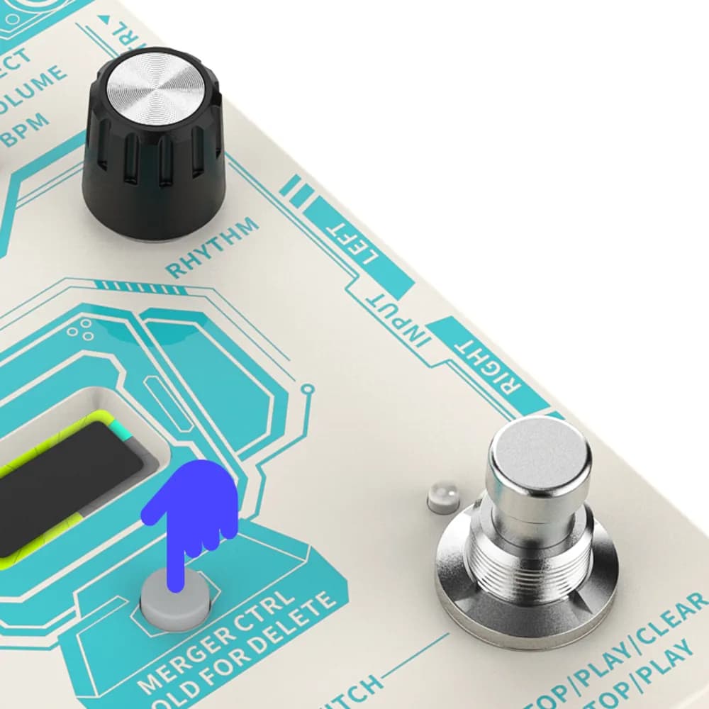 Donner Circle Looper – Pedal Looper con Caja de Ritmos, 40 Memorias y Barra de Progreso - Miniatura 4 en LEMM DJ Store