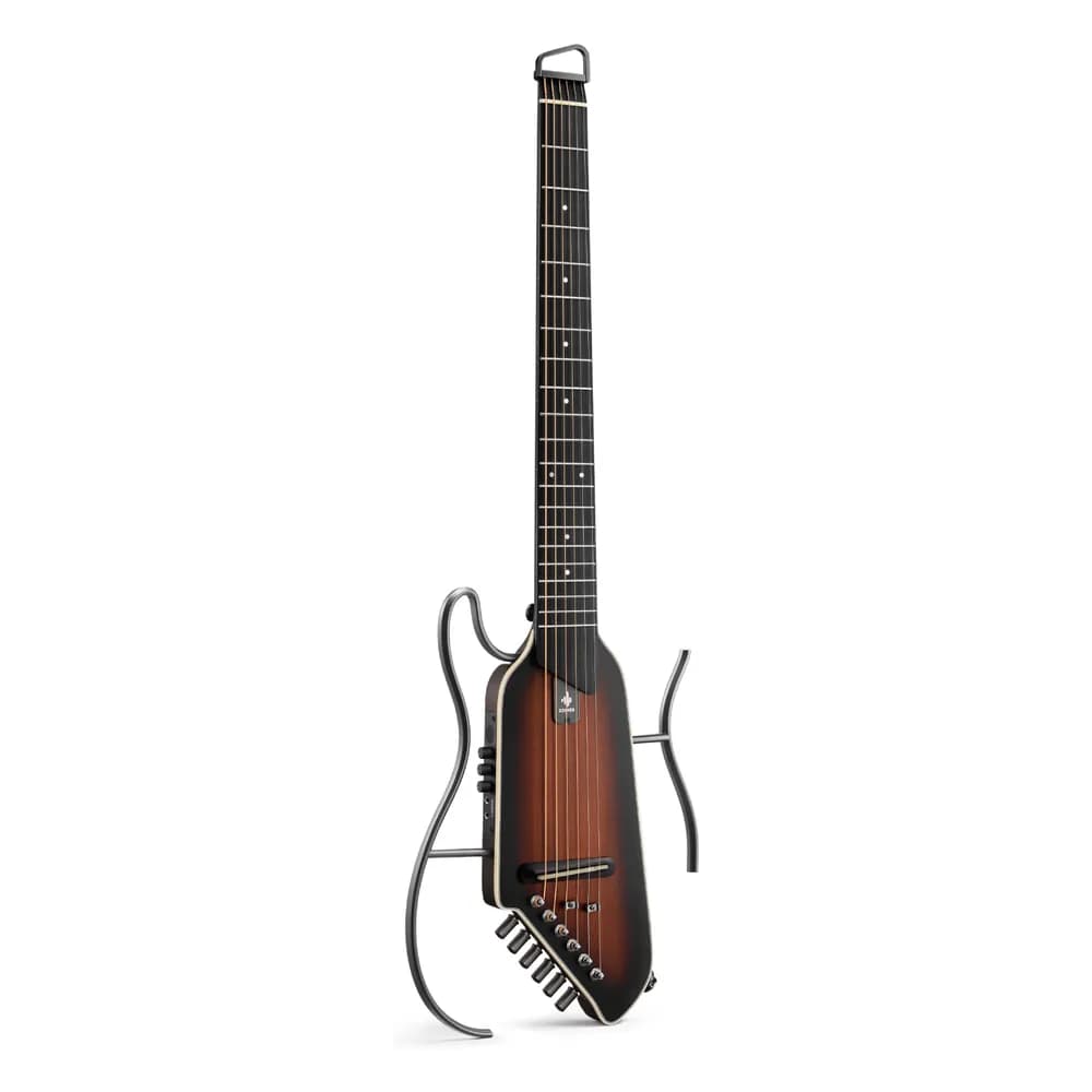 Donner HUSH I EVO2 – Guitarra Silenciosa de Viaje sin Clavijero, con Afinador, Audífonos y Funda - Miniatura 2 en LEMM DJ Store