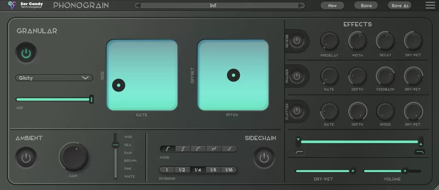Ear Candy Technology Phonograin – Procesador Granular para Texturas Inmersivas (Descarga Digital) - Miniatura 1 en LEMM DJ Store