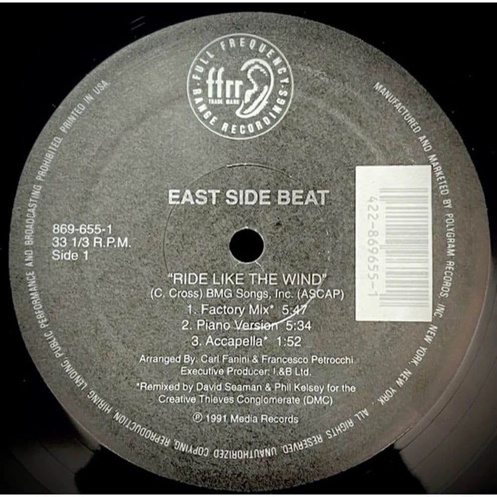 East Side Beat – Ride Like The Wind (Vinilo usado VG+) - Miniatura 1 en LEMM DJ Store
