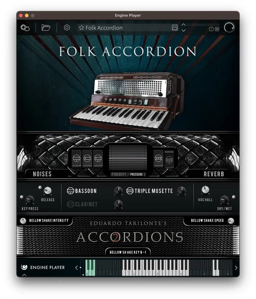 EngineAudio Single Folk Accordion (Accordions 2) – acordeon Mengascini con 5 registros (Descarga Digital) - Miniatura 1 en LEMM DJ Store