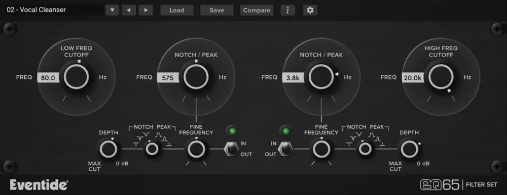 Eventide EQ65 – Set de Filtros Notch y Band Pass estilo Urei 565 (Descarga Digital) - Miniatura 1 en LEMM DJ Store