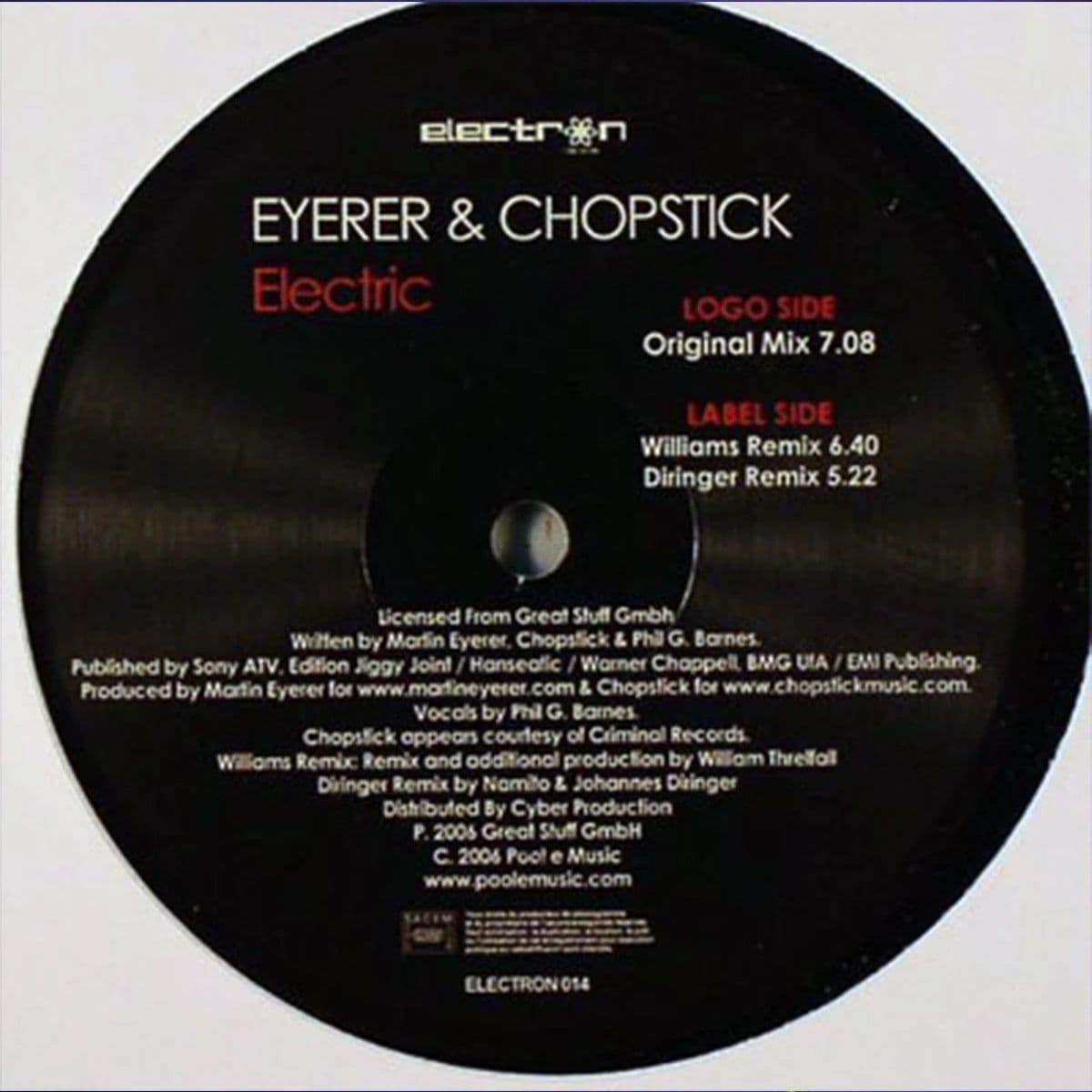 Eyerer & Chopstick – Electric (Vinilo usado) (VG+) Box 4 - Miniatura 1 en LEMM DJ Store