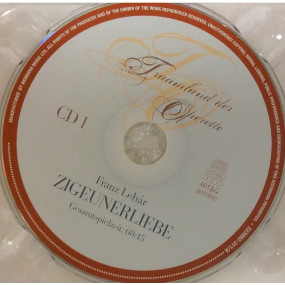 Franz Lehár - Zigeunerliebe (CD Doble (2CD) nuevo) - Miniatura 1 en LEMM DJ Store
