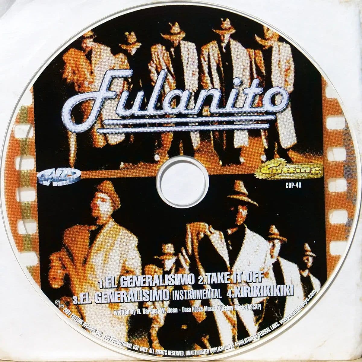 Fulanito Promo 40 (CD single usado VG+) - Miniatura 1 en LEMM DJ Store