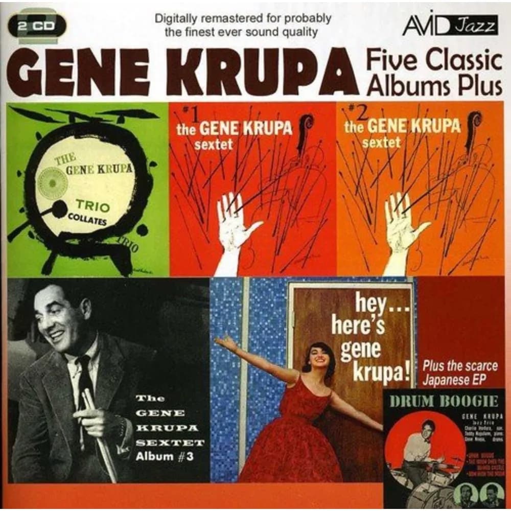 Gene Krupa - Five Classic Albums (CD Doble (2CD) nuevo) - Miniatura 1 en LEMM DJ Store