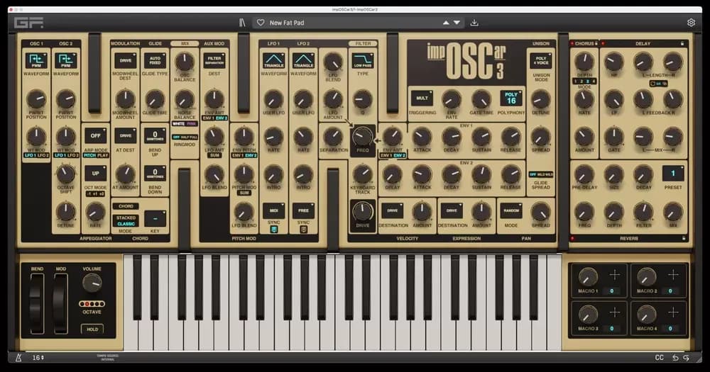 GForce impOSCar3 – Sintetizador Virtual Híbrido OSCar (Descarga Digital) - Miniatura 1 en LEMM DJ Store