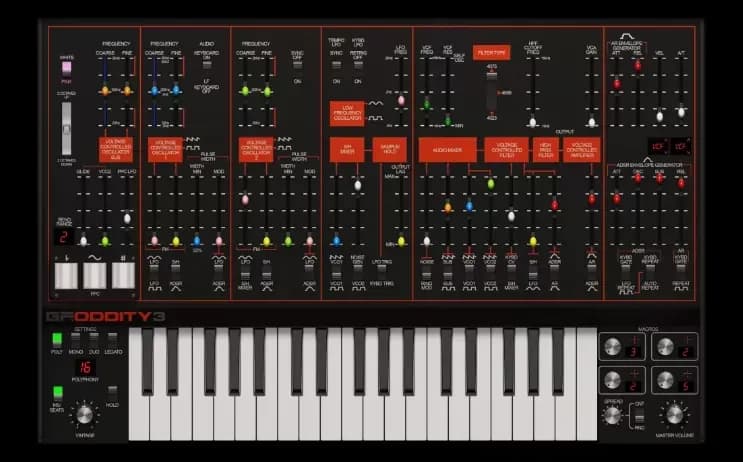 GForce Oddity3 – Sintetizador Virtual ARP Odyssey (Descarga Digital) - Miniatura 1 en LEMM DJ Store