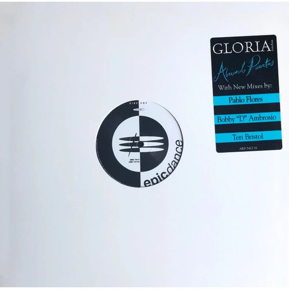 Gloria Estefan - Abriendo Puertas (12", Single, Promo) (Vinilo usado VG+) - Miniatura 1 en LEMM DJ Store