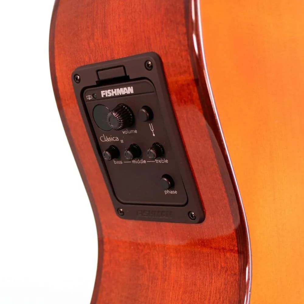 Admira Málaga Cutaway – Electroacústica Clásica Cedro Macizo Fishman - Miniatura 5 en LEMM DJ Store