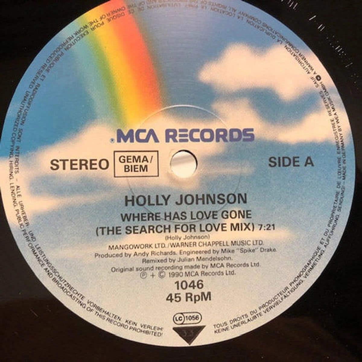 Holly Johnson – Where Has Love Gone? (Vinilo usado) (VG+) - Miniatura 1 en LEMM DJ Store