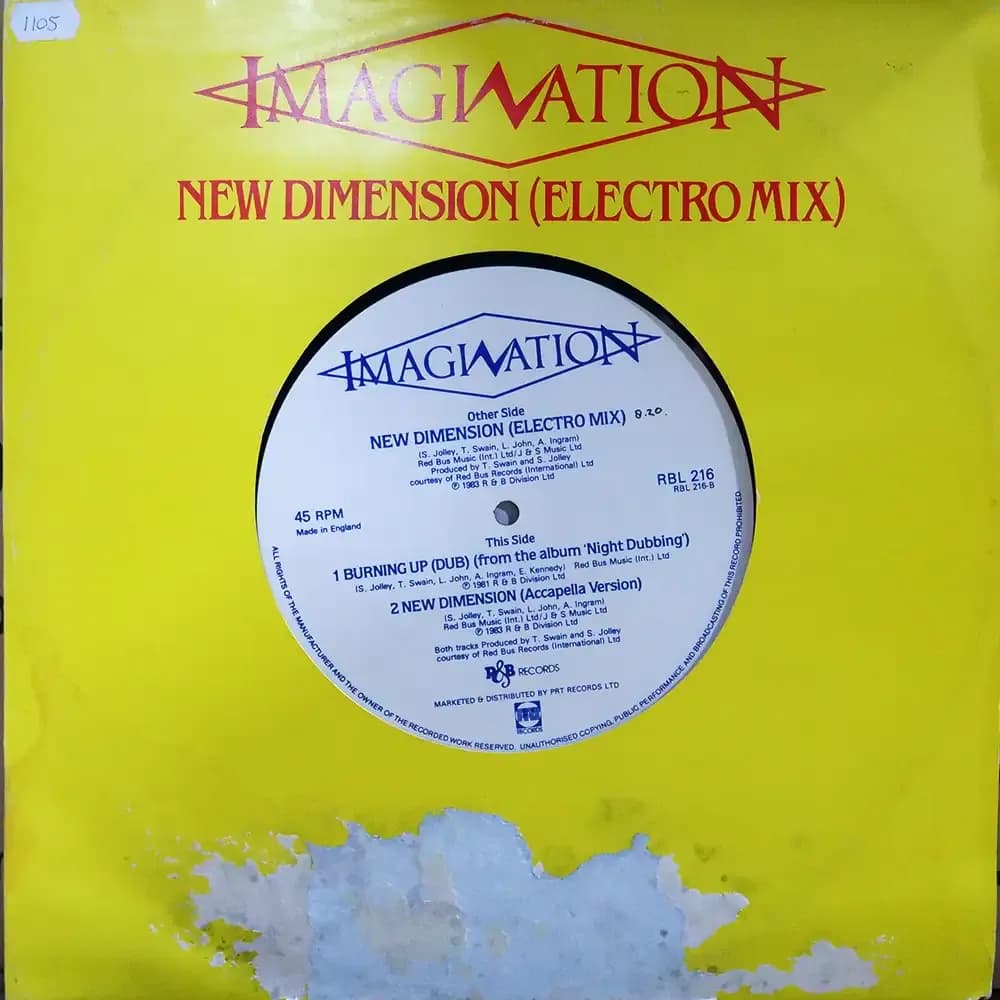 Imagination – New Dimension (Electro Mix) (Vinilo usado VG+) - Miniatura 1 en LEMM DJ Store