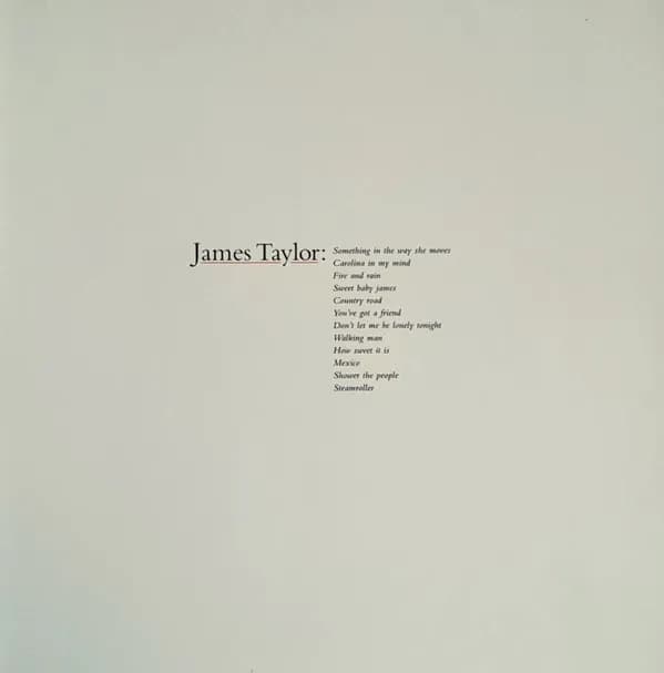 James Taylor - James Taylor's Greatest Hits (Vinilo LP nuevo) - Miniatura 1 en LEMM DJ Store