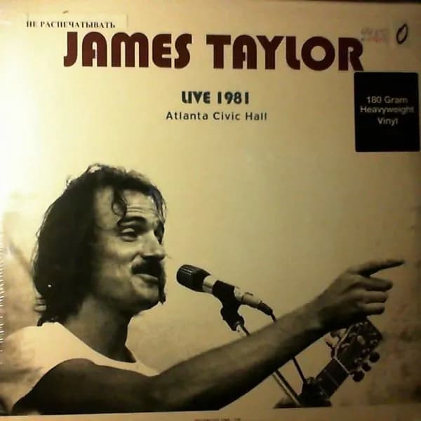 James Taylor - Live 1981 Atlanta Civic Hall (Vinilo LP nuevo) - Miniatura 1 en LEMM DJ Store