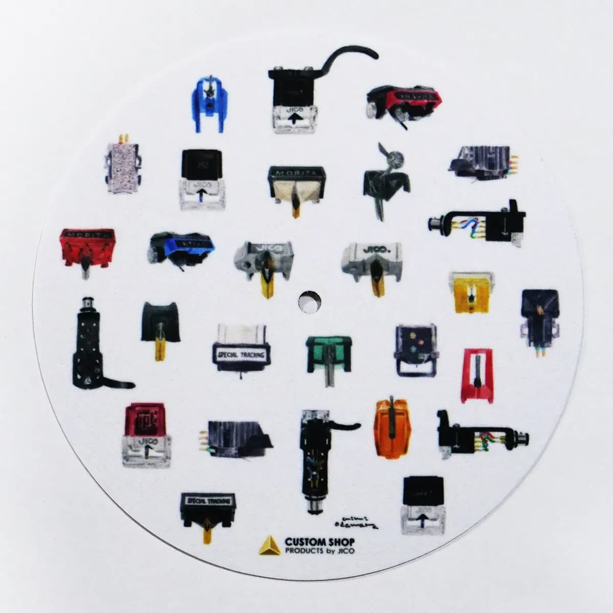 Jico Slipmat 7" – Slipmat Doble Capa Antiestático Diseño Manami Odawara - Miniatura 2 en LEMM DJ Store