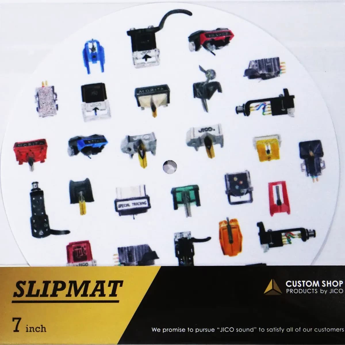 Jico Slipmat 7" – Slipmat Doble Capa Antiestático Diseño Manami Odawara - Miniatura 1 en LEMM DJ Store