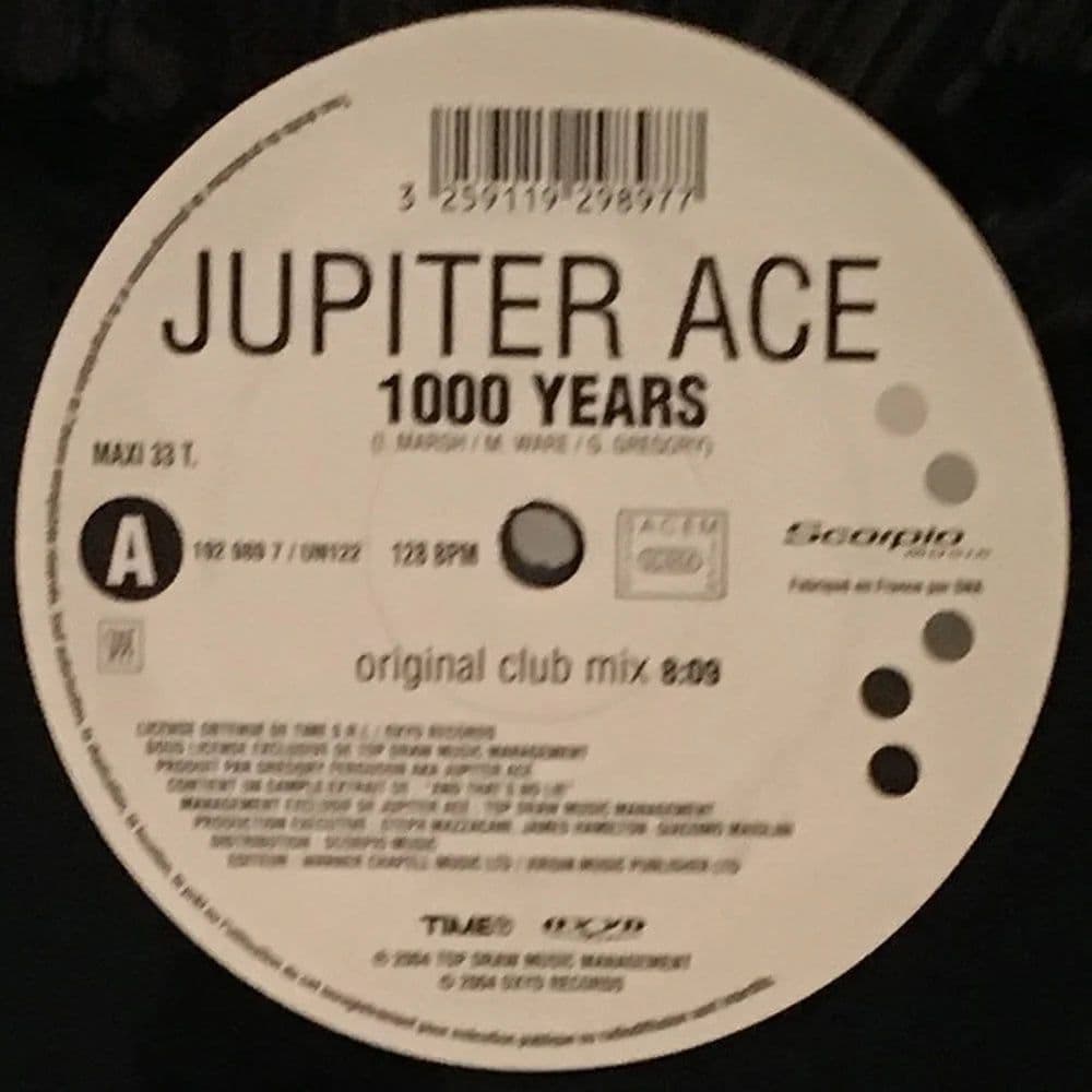 Jupiter Ace - 1000 Years (12") (Vinilo usado VG+) - Miniatura 1 en LEMM DJ Store