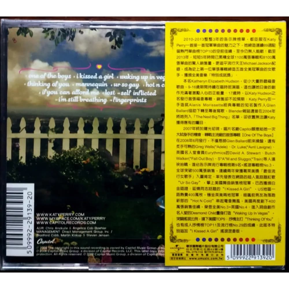 Katy Perry - One Of The Boys (CD nuevo) - Miniatura 1 en LEMM DJ Store