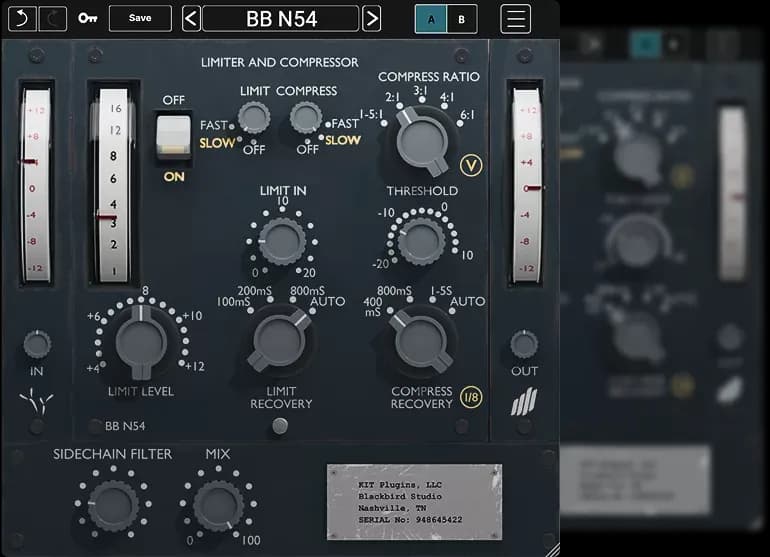 Kit Plugins BB N54 – Emulación del compresor/limitador Neve 2254 (Descarga Digital) - Miniatura 1 en LEMM DJ Store
