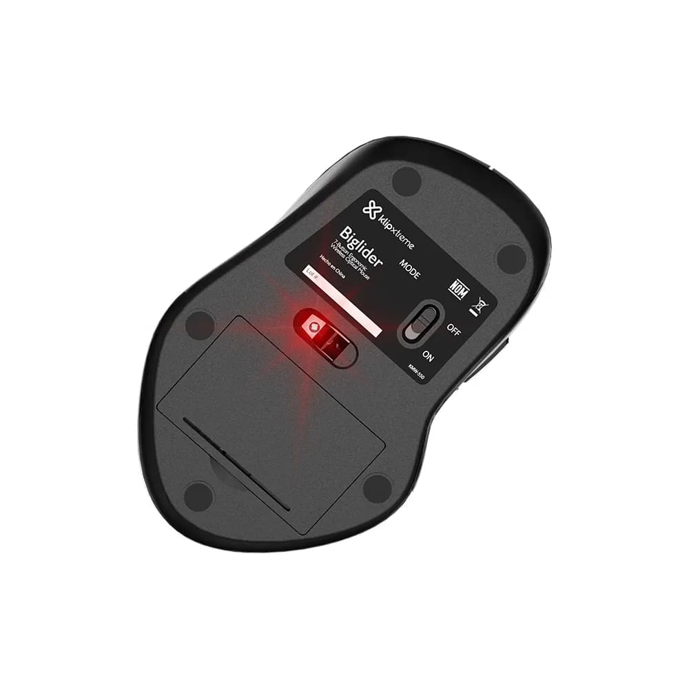 Klip Xtreme Biglider – Mouse Inalámbrico Ergonómico con Receptores USB-C y USB-A - Miniatura 5 en LEMM DJ Store