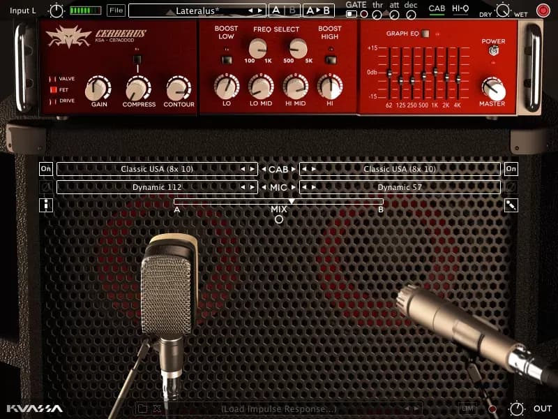 Kuassa Cerberus Bass Amp – Simulador de amplificador de bajo de tres canales (Descarga Digital) - Miniatura 1 en LEMM DJ Store