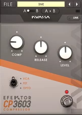 Kuassa Efektor CP3603 Compressor – Compresor de pedal con tres estilos VCA, FET y OPTO (Descarga Digital) - Miniatura 1 en LEMM DJ Store