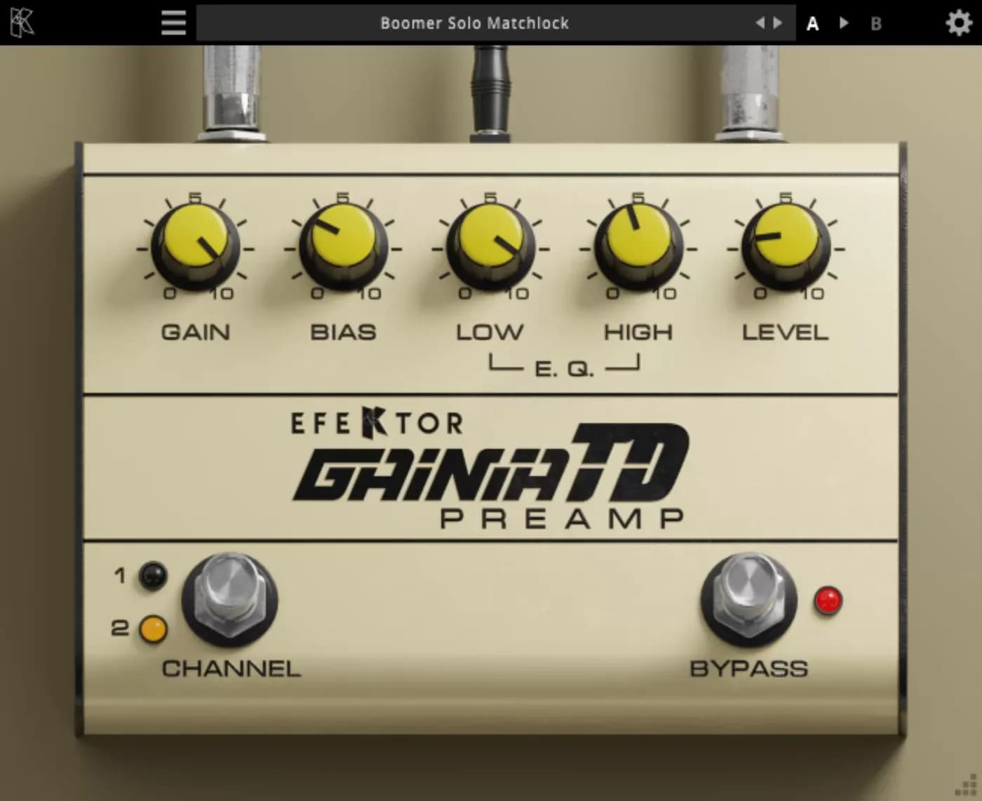 Kuassa Efektor Gainia TD – Preamp de tubo con control de bias (Descarga Digital) - Miniatura 1 en LEMM DJ Store