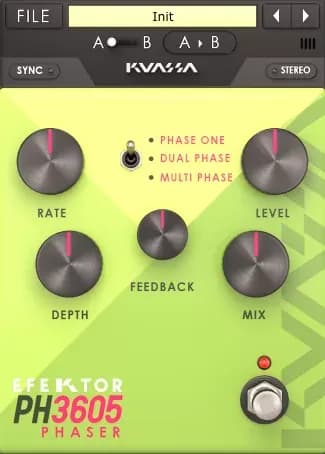 Kuassa Efektor PH3605 Phaser – Phaser vintage con tres modelos de modulación (Descarga Digital) - Miniatura 1 en LEMM DJ Store