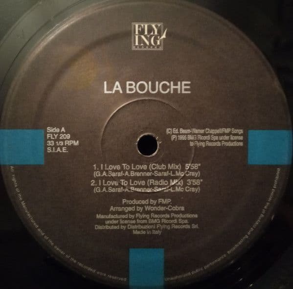 La Bouche – I Love To Love / Forget Me Nots (Vinilo usado VG+) - Miniatura 1 en LEMM DJ Store