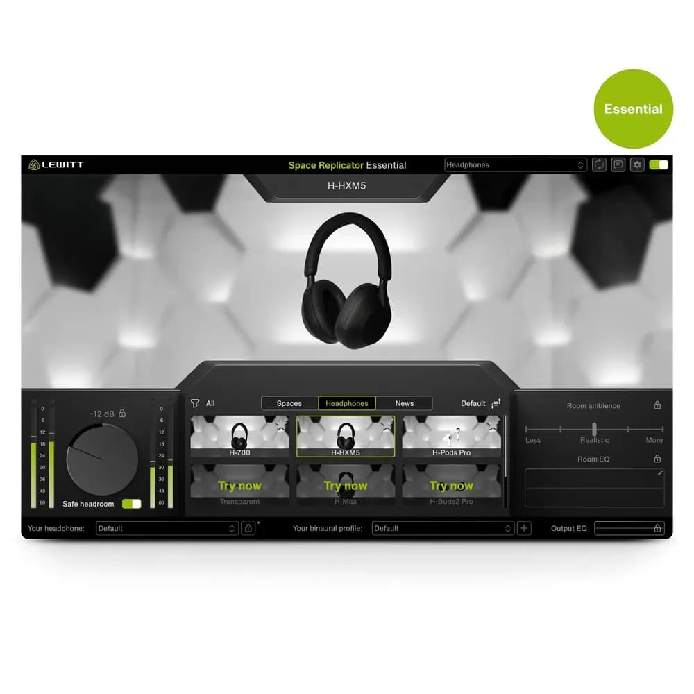 LEWITT Space Replicator Essential – Monitoreo en Audífonos con Espacios Acústicos Virtuales (Descarga Digital) - Miniatura 3 en LEMM DJ Store