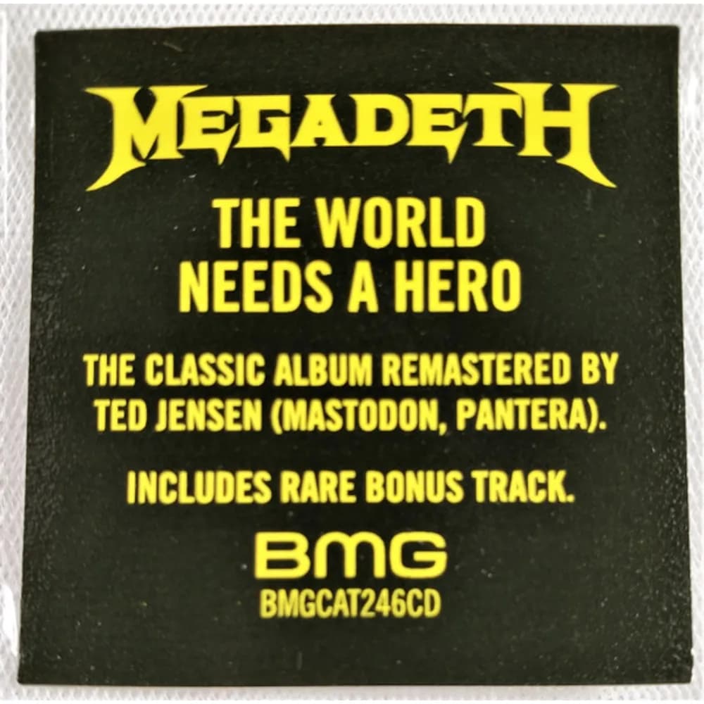 Megadeth - The World Needs A Hero (CD nuevo) - Miniatura 1 en LEMM DJ Store
