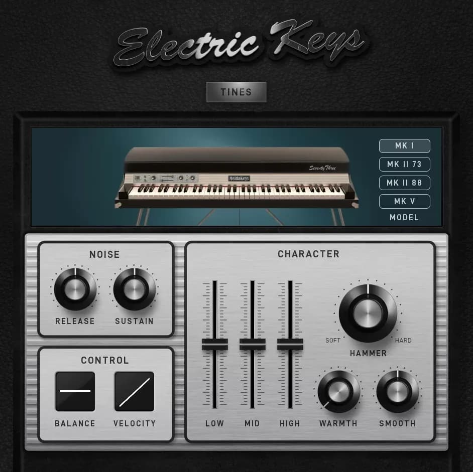 MeldaProduction Electric Keys - Tines – Pianos eléctricos de tines para MSoundFactory (Descarga Digital) - Miniatura 1 en LEMM DJ Store